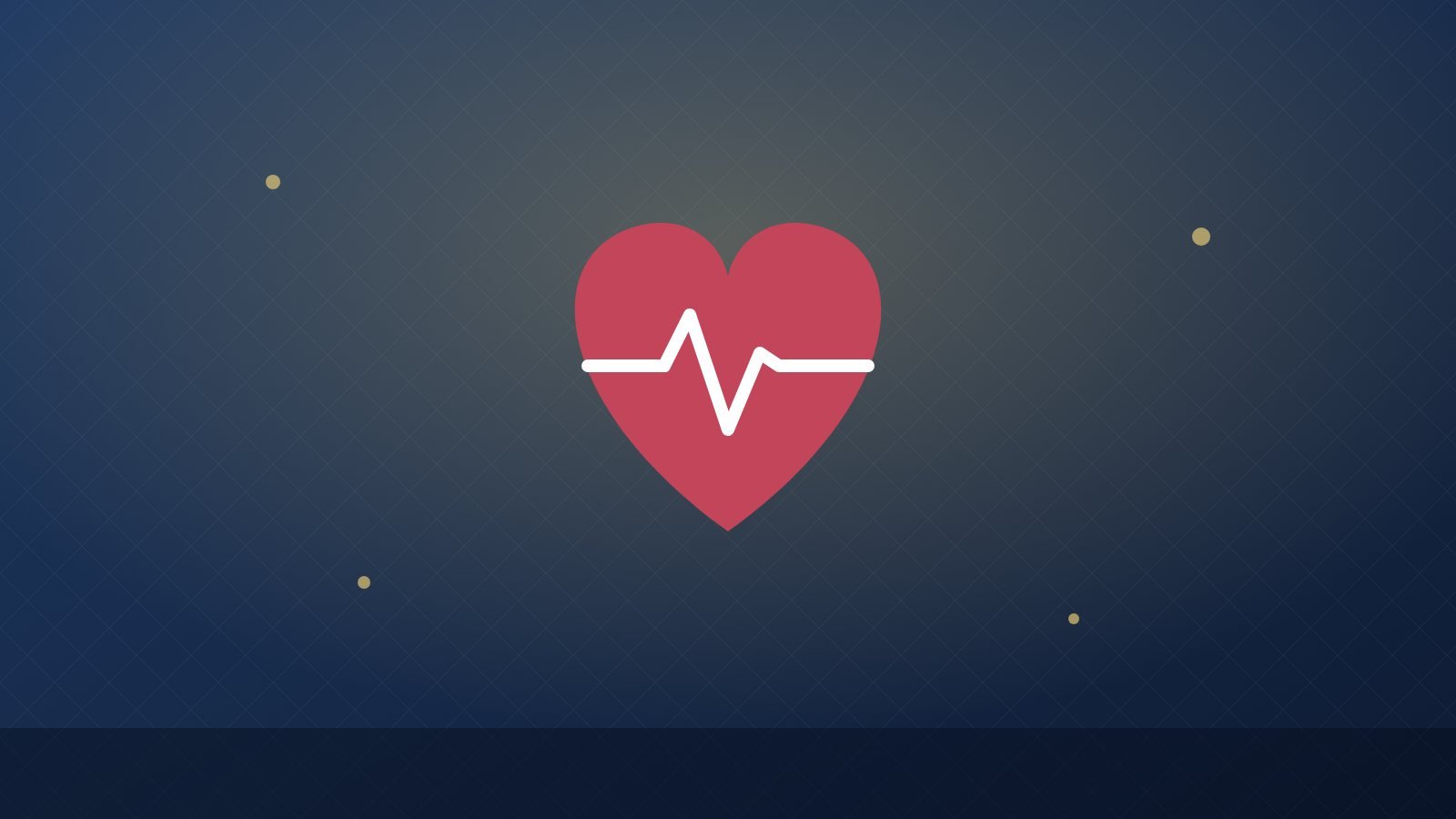 A heart with a heartbeat line representing student wellbeing